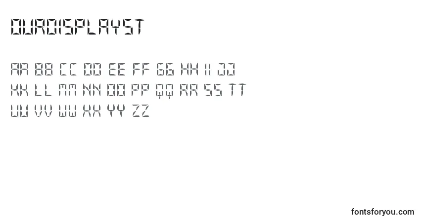 Шрифт OurDisplaySt – алфавит, цифры, специальные символы
