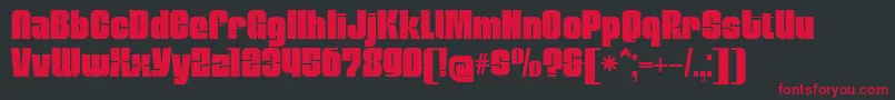 MobleysansRegular Font – Red Fonts on Black Background