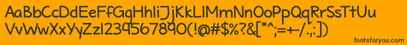 MaritimeTropicalNeueBold Font – Black Fonts on Orange Background