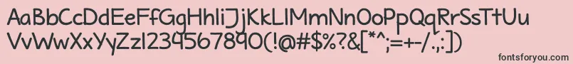MaritimeTropicalNeueBold Font – Black Fonts on Pink Background