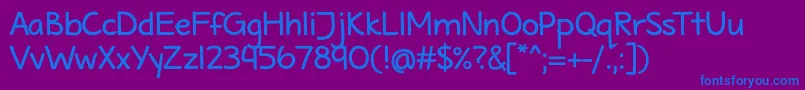 MaritimeTropicalNeueBold Font – Blue Fonts on Purple Background