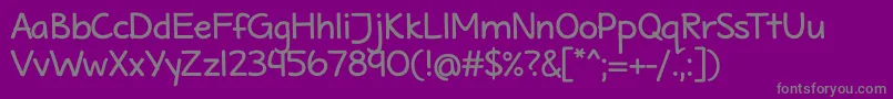 Шрифт MaritimeTropicalNeueBold – серые шрифты на фиолетовом фоне