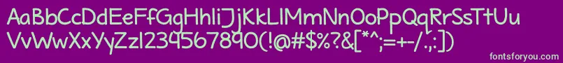 MaritimeTropicalNeueBold Font – Green Fonts on Purple Background