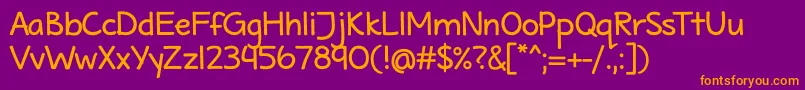 MaritimeTropicalNeueBold Font – Orange Fonts on Purple Background