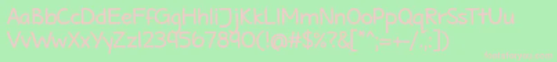 MaritimeTropicalNeueBold Font – Pink Fonts on Green Background