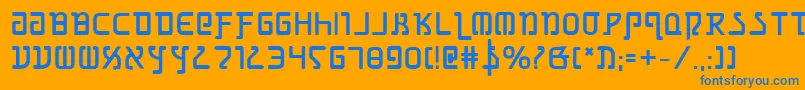En savoir plus sur la police Grimlordb Police Grimlordb – polices bleues sur fond orange