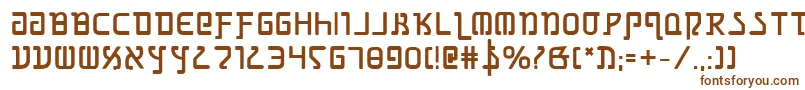 Шрифт Grimlordb – коричневые шрифты на белом фоне