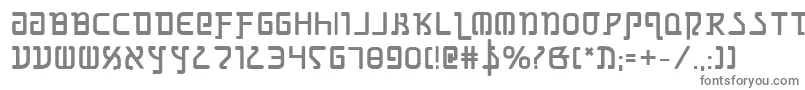 フォントGrimlordb – 白い背景に灰色の文字