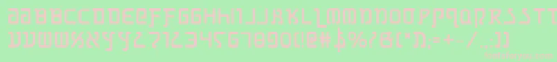 Grimlordb Font – Pink Fonts on Green Background