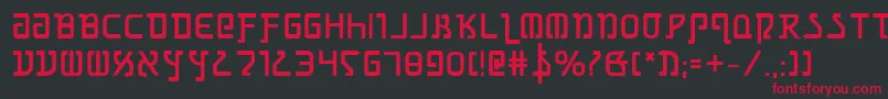 Grimlordb Font – Red Fonts on Black Background