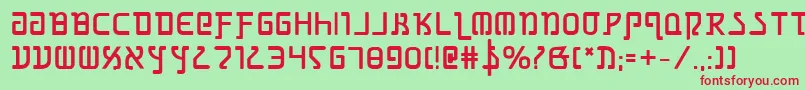 Grimlordb Font – Red Fonts on Green Background