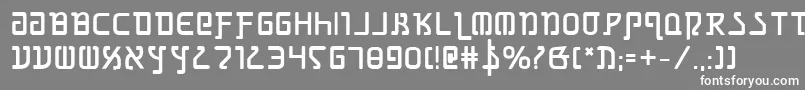 Czcionka Grimlordb – białe czcionki na szarym tle