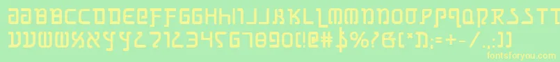 Grimlordb Font – Yellow Fonts on Green Background