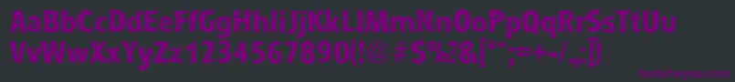 Шрифт RoundestrandomBold – фиолетовые шрифты на чёрном фоне