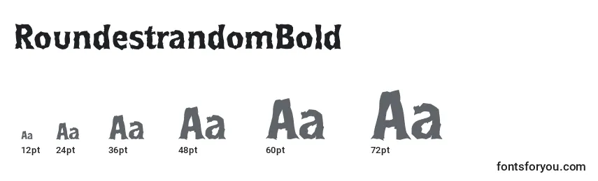 Размеры шрифта RoundestrandomBold