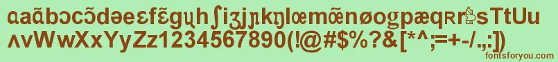 Apicar Font – Brown Fonts on Green Background