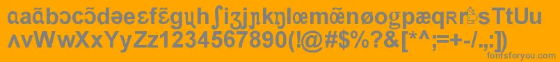 Apicar Font – Gray Fonts on Orange Background