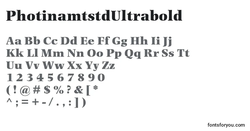 Police PhotinamtstdUltrabold - Alphabet, Chiffres, Caractères Spéciaux