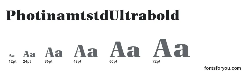 PhotinamtstdUltrabold Font Sizes