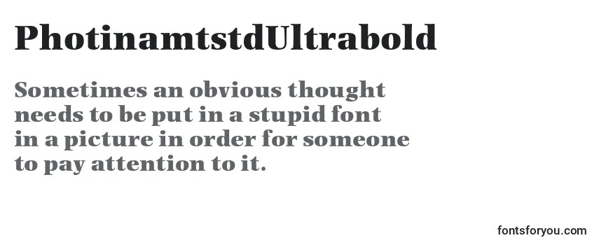 PhotinamtstdUltrabold Font