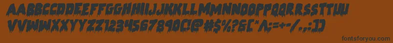 Zombiecontrolrotal Font – Black Fonts on Brown Background