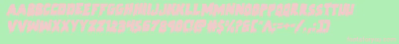 Zombiecontrolrotal Font – Pink Fonts on Green Background