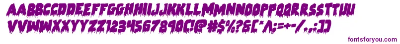 Zombiecontrolrotal Font – Purple Fonts on White Background