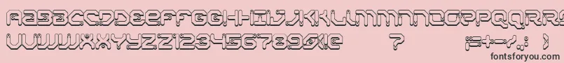 XiaxideShadow Font – Black Fonts on Pink Background