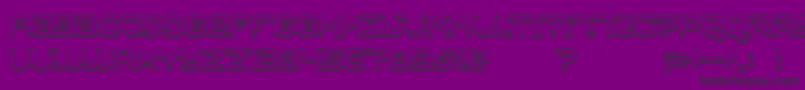 XiaxideShadow Font – Black Fonts on Purple Background