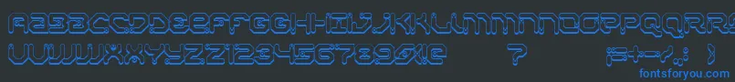 More about XiaxideShadow Font XiaxideShadow Font – Blue Fonts on Black Background