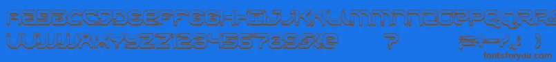 En savoir plus sur la police XiaxideShadow Police XiaxideShadow – polices brunes sur fond bleu