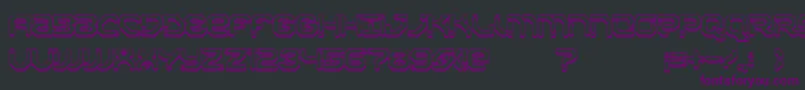 XiaxideShadowフォントについての詳細 フォントXiaxideShadow – 黒い背景に紫のフォント