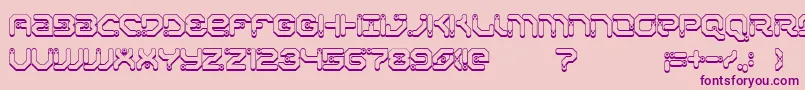 XiaxideShadow Font – Purple Fonts on Pink Background