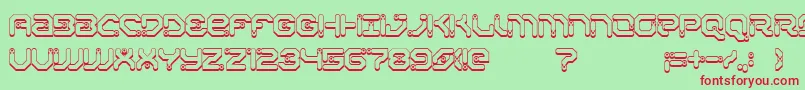 XiaxideShadow Font – Red Fonts on Green Background