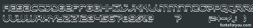 XiaxideShadow Font – White Fonts on Black Background