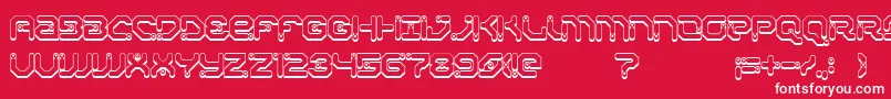 XiaxideShadow Font – White Fonts on Red Background