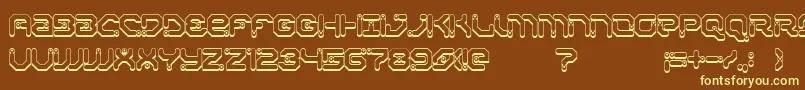 More about XiaxideShadow Font XiaxideShadow Font – Yellow Fonts on Brown Background