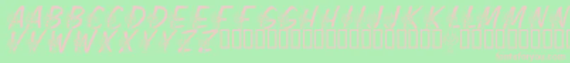 LmsFestivalOfLights Font – Pink Fonts on Green Background