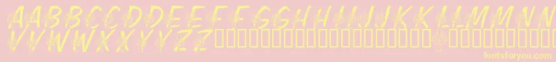 LmsFestivalOfLights Font – Yellow Fonts on Pink Background