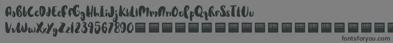 HotCakesDemo Font – Black Fonts on Gray Background