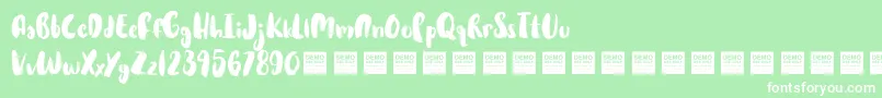 HotCakesDemo Font – White Fonts on Green Background