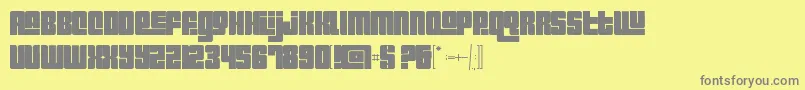 Pincoyablack Font – Gray Fonts on Yellow Background