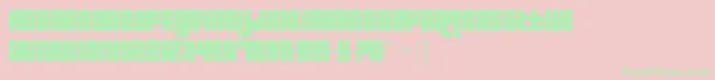 Pincoyablack Font – Green Fonts on Pink Background