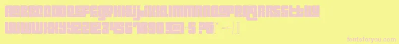 Pincoyablack Font – Pink Fonts on Yellow Background