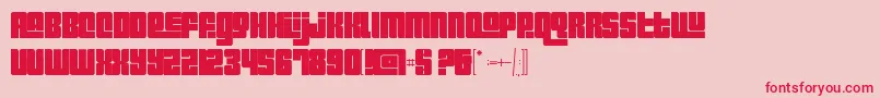 Pincoyablack Font – Red Fonts on Pink Background