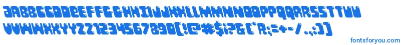 Bubblebuttleft Font – Blue Fonts on White Background