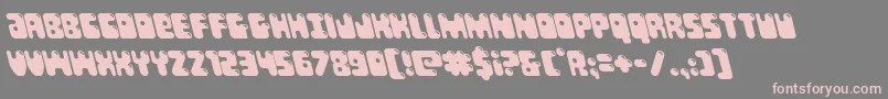 Bubblebuttleft Font – Pink Fonts on Gray Background