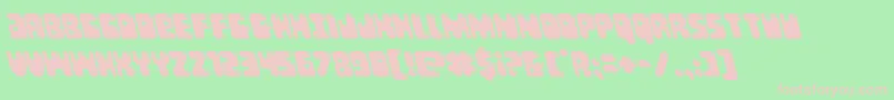Bubblebuttleft Font – Pink Fonts on Green Background