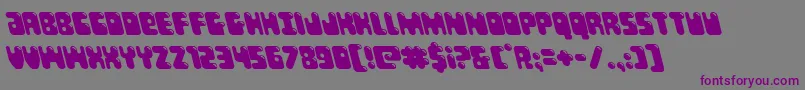 Bubblebuttleft Font – Purple Fonts on Gray Background
