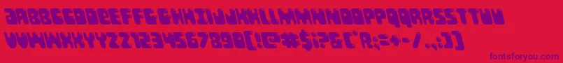 Bubblebuttleft Font – Purple Fonts on Red Background